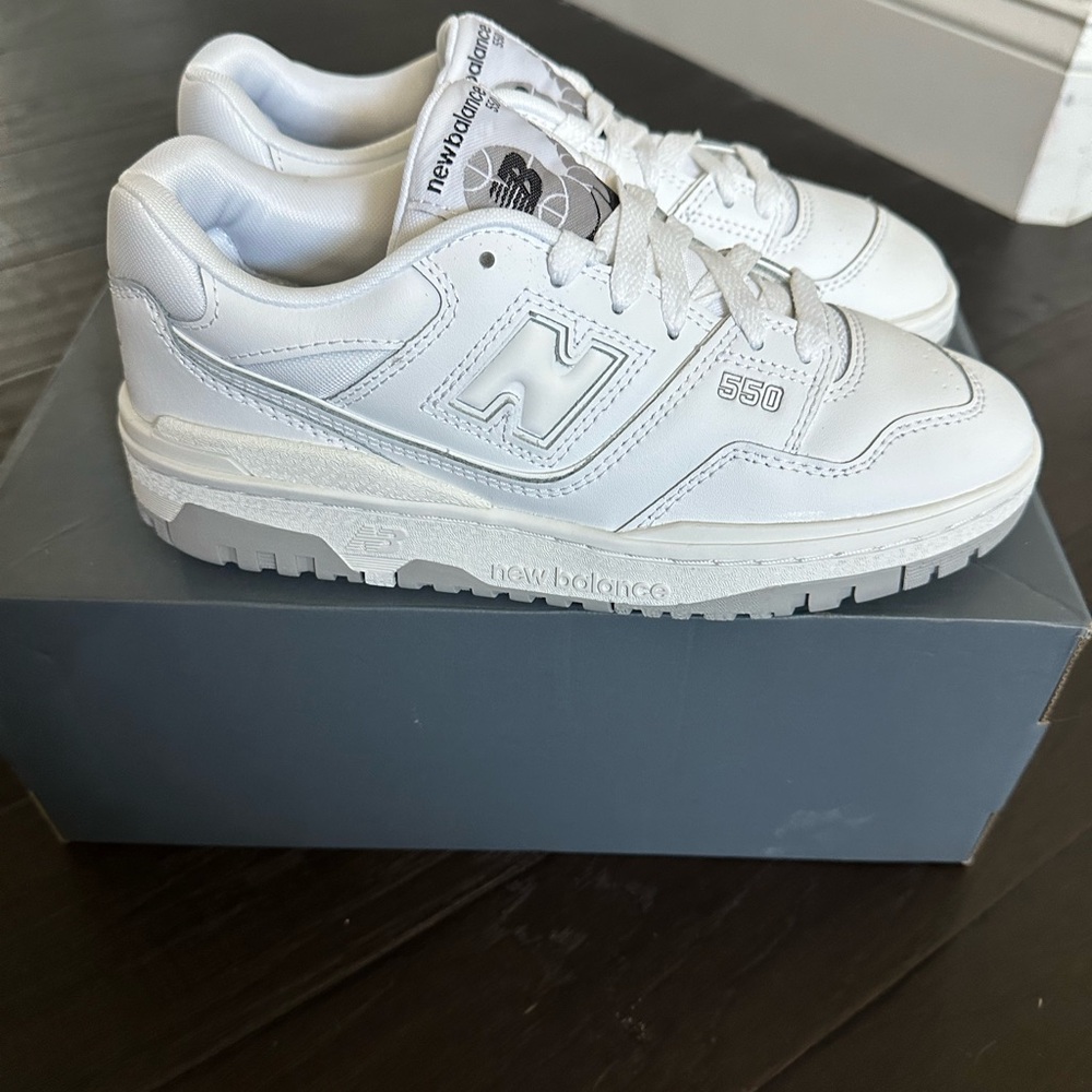New Balance Kids 550 White Sneakers